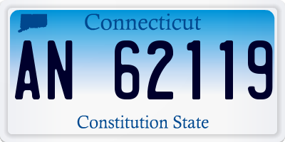CT license plate AN62119