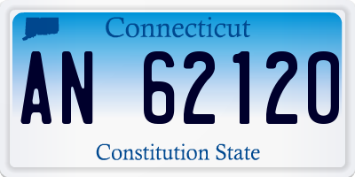 CT license plate AN62120