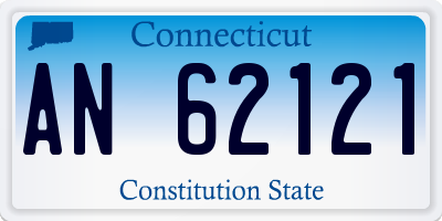 CT license plate AN62121