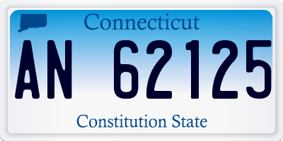 CT license plate AN62125