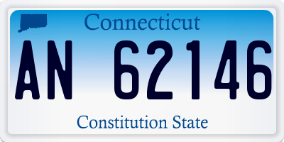 CT license plate AN62146