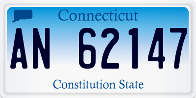 CT license plate AN62147
