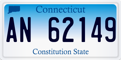 CT license plate AN62149