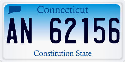 CT license plate AN62156