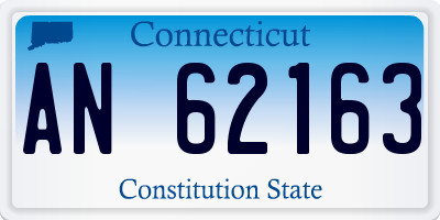 CT license plate AN62163