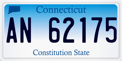 CT license plate AN62175