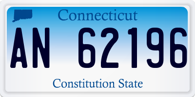 CT license plate AN62196