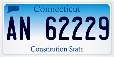 CT license plate AN62229
