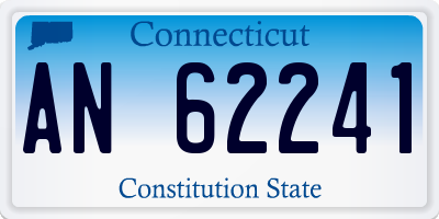 CT license plate AN62241