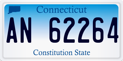 CT license plate AN62264