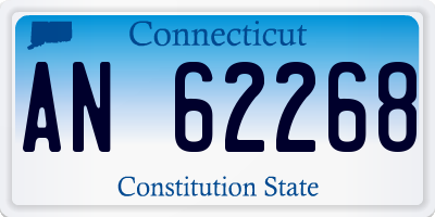 CT license plate AN62268