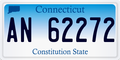 CT license plate AN62272