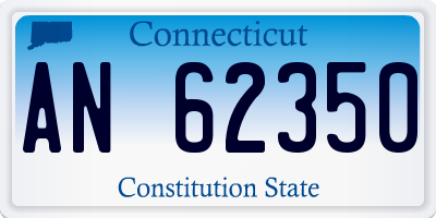CT license plate AN62350