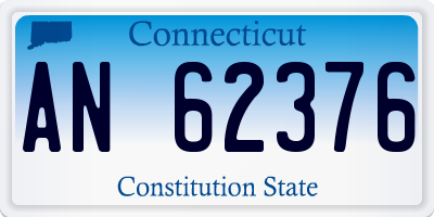 CT license plate AN62376