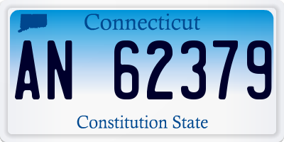 CT license plate AN62379