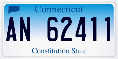 CT license plate AN62411