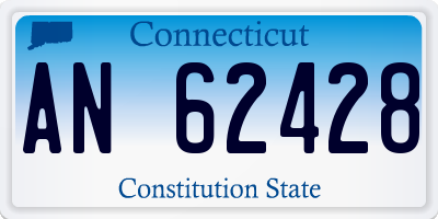 CT license plate AN62428