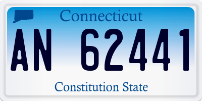 CT license plate AN62441
