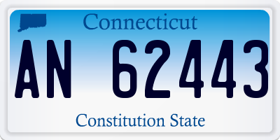 CT license plate AN62443