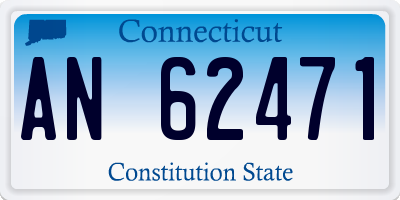 CT license plate AN62471
