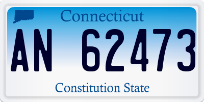 CT license plate AN62473