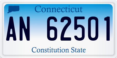CT license plate AN62501