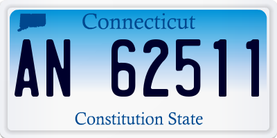 CT license plate AN62511