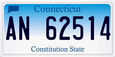 CT license plate AN62514