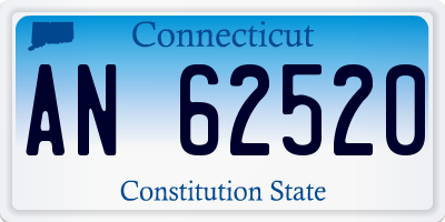 CT license plate AN62520