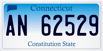 CT license plate AN62529