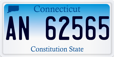 CT license plate AN62565