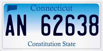 CT license plate AN62638