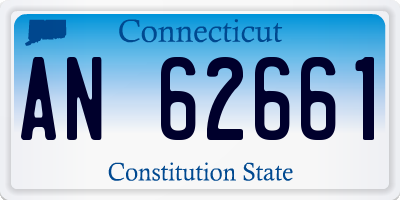 CT license plate AN62661
