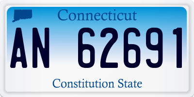 CT license plate AN62691