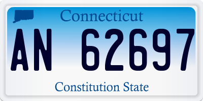 CT license plate AN62697