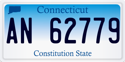 CT license plate AN62779