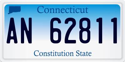 CT license plate AN62811