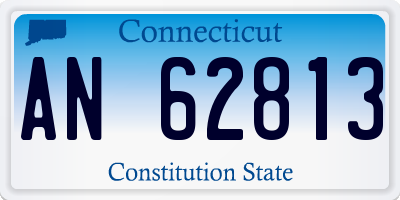 CT license plate AN62813