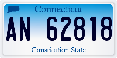CT license plate AN62818