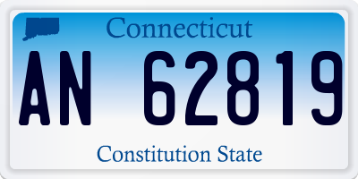 CT license plate AN62819