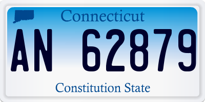 CT license plate AN62879