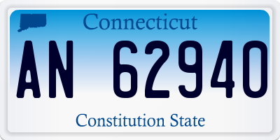 CT license plate AN62940