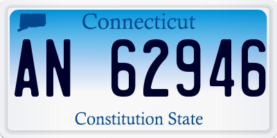 CT license plate AN62946
