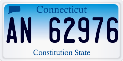 CT license plate AN62976