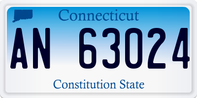 CT license plate AN63024