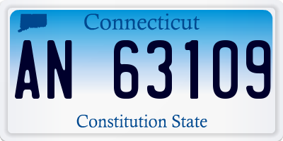 CT license plate AN63109