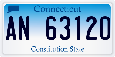 CT license plate AN63120