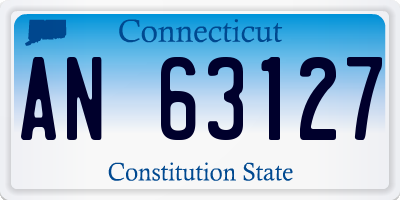 CT license plate AN63127