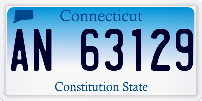 CT license plate AN63129