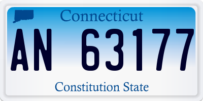 CT license plate AN63177
